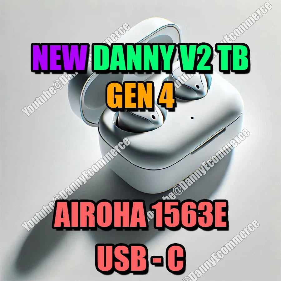 NEW danny Gen4 V1 TWS Bluetooth 5.4 Earphone Wireless Headphone support Active Noise Cancellation with Bluetrum 8892E PK V2